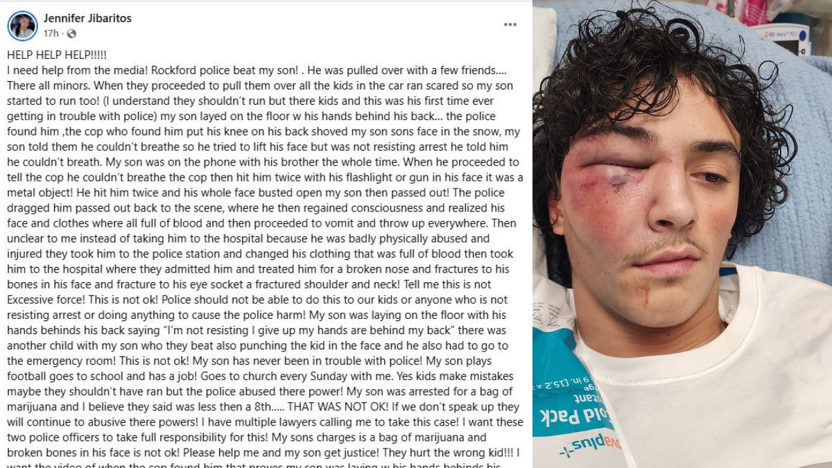 Rockford Teen Suffers Severe Injuries During Arrest Amid Marijuana Encounter
