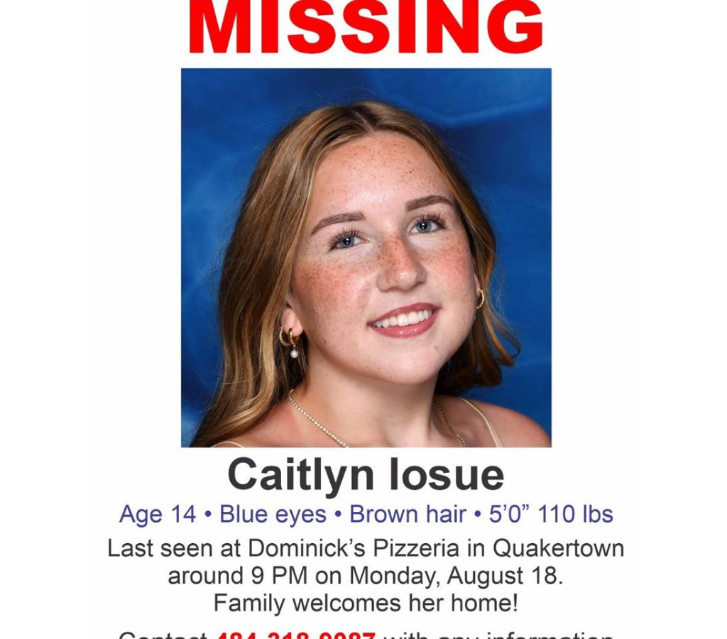 Local Teen Caitlyn Iosue Rescued After Brief Disappearance in PA