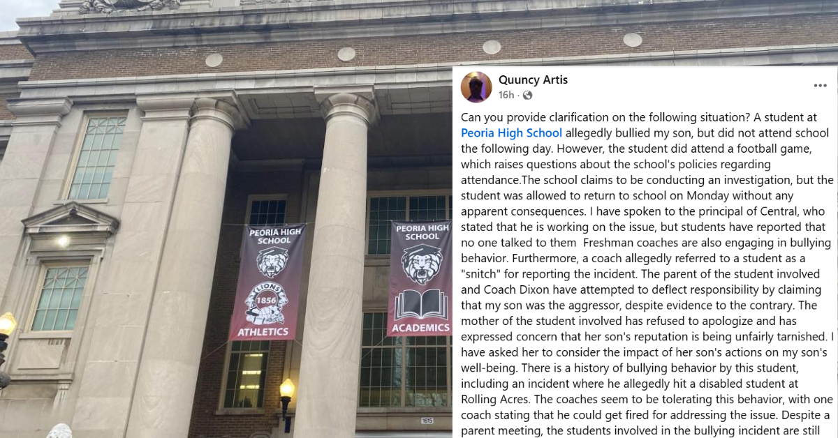 Parent Exposes Persistent Bullying and Coaching Negligence at Peoria High School