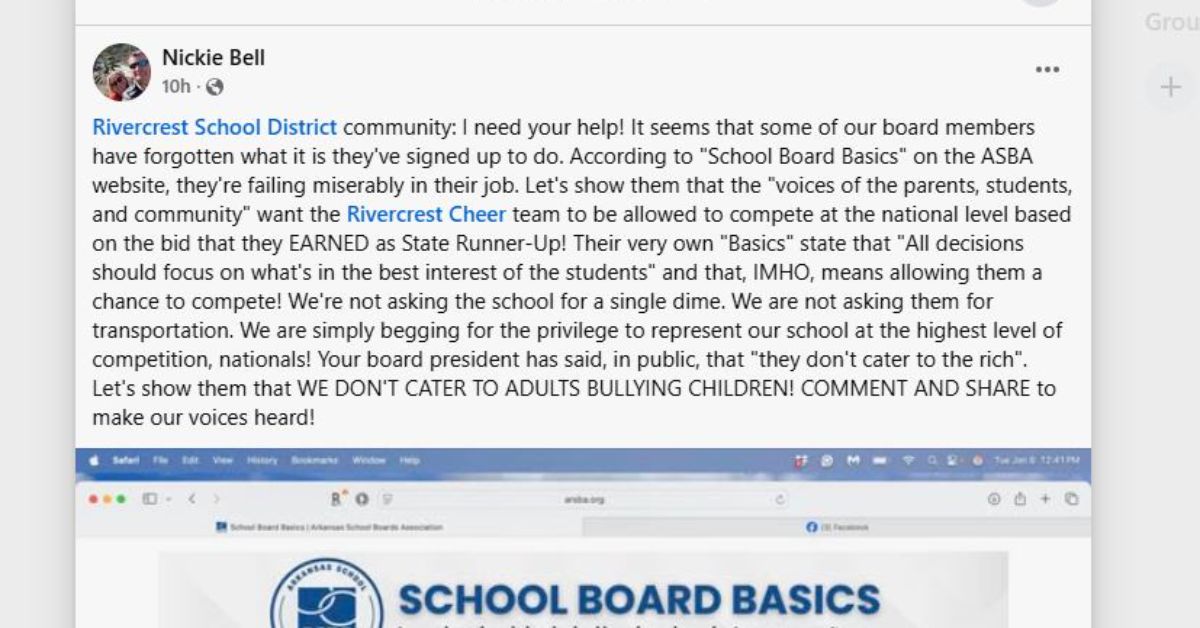 Rivercrest Cheerleaders' Battle for National Competition Rights