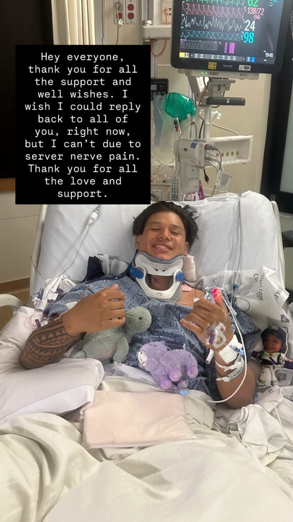 Vista Murrieta Star Kainoa Ching Faces Long Recovery After Spinal Injury, Community Rallies Behind Him