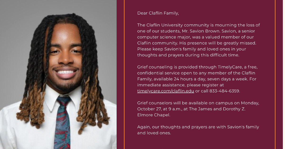 Remembering Savion Brown: A Claflin Star Whose Life Resonated Beyond the Court